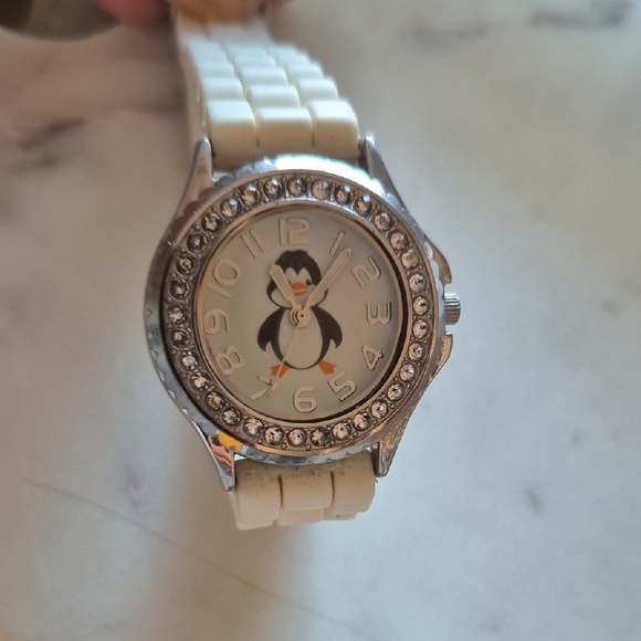 Accessories - Penguin Design Watch with Rhinestones